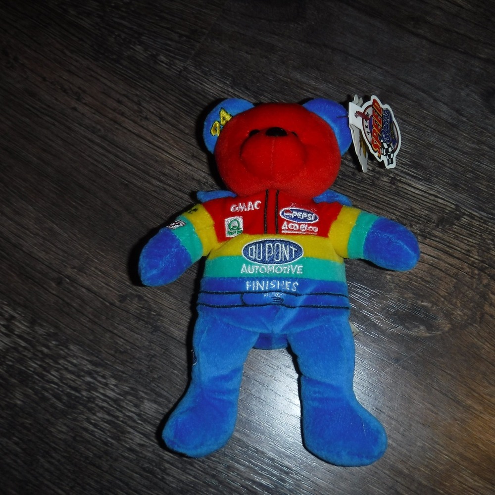 NASCAR Jeff Gordon #24 Speed Beans Plush Bear Dupont Pepsi Collectible‎